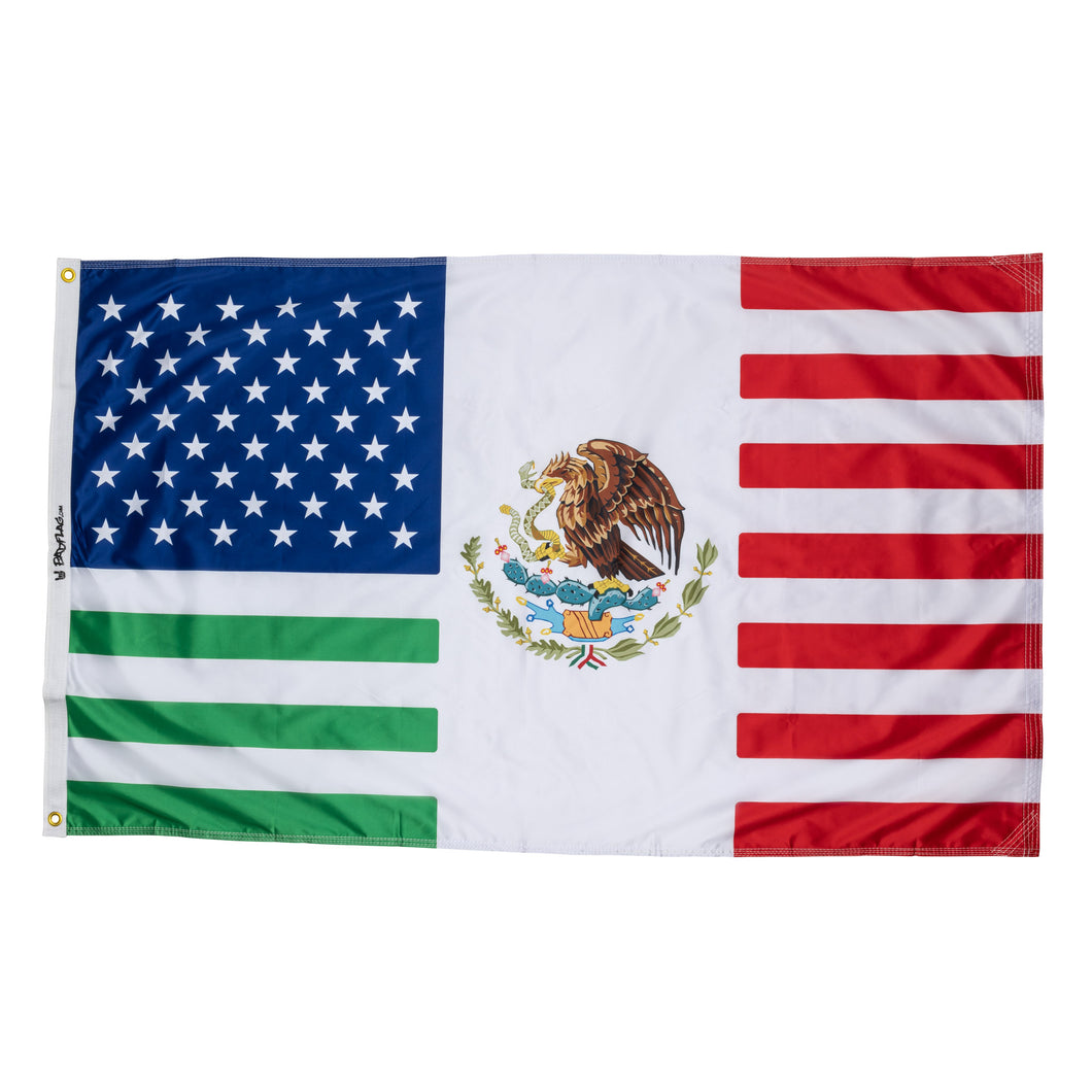 America-Mexico Flag