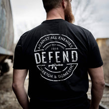 Load image into Gallery viewer, DEFEND AGAINST ALL ENEMIES MEN'S T-SHIRT