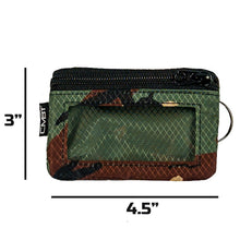 Load image into Gallery viewer, Double Zip Pocket Ripstop Wallet