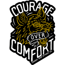 Load image into Gallery viewer, COURAGE OVER COMFORT DECAL