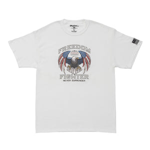 Freedom Fighter Graphic Tee-white
