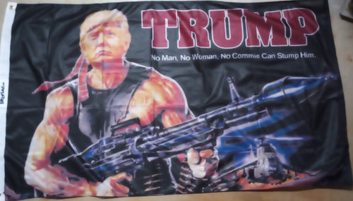 Rambo Trump Flag