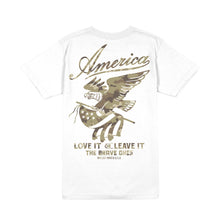 Load image into Gallery viewer, Love It or Leave It Camo T-Shirt – White | The Brave Ones