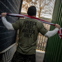 Load image into Gallery viewer, America First. American Only. Men's T-Shirt