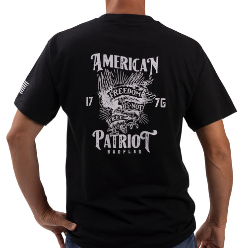 American Patriot Graphic Tee-Black