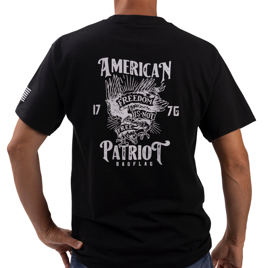 American Patriot Graphic Tee-Black