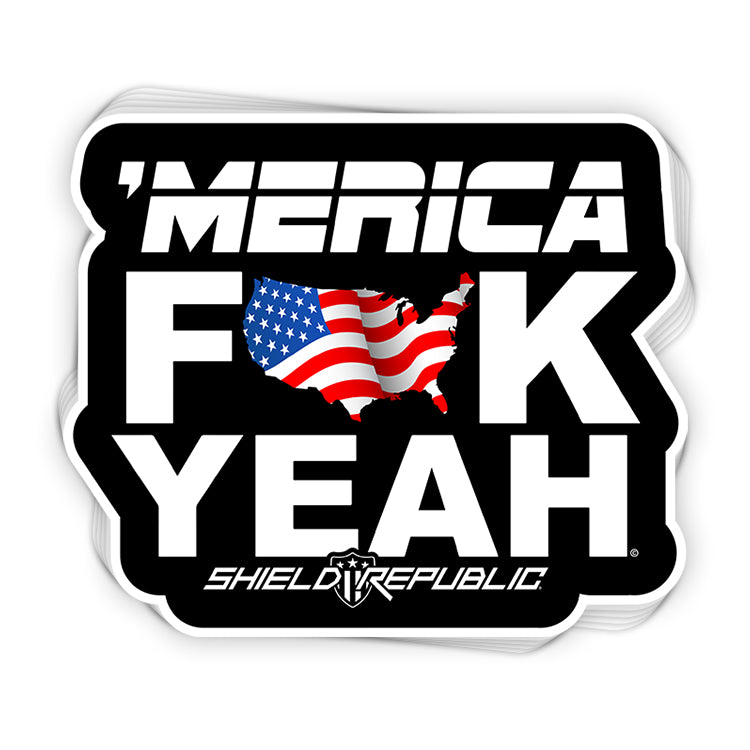 Merica Fuck Yeah Decal – Bad Flag Store