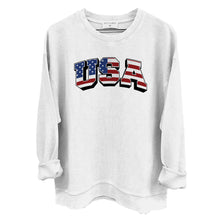 Load image into Gallery viewer, USA Flag Lettering (Front)