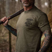 Load image into Gallery viewer, America First. American Only. Men's T-Shirt