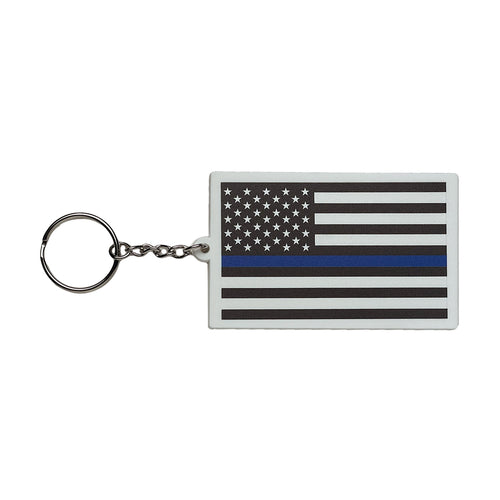 Blueline Flag Keychain