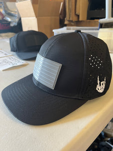 Old Glory Grayed Out Curved Performance Hat