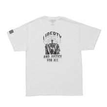 Load image into Gallery viewer, Liberty and Justice Graphic Tee-white