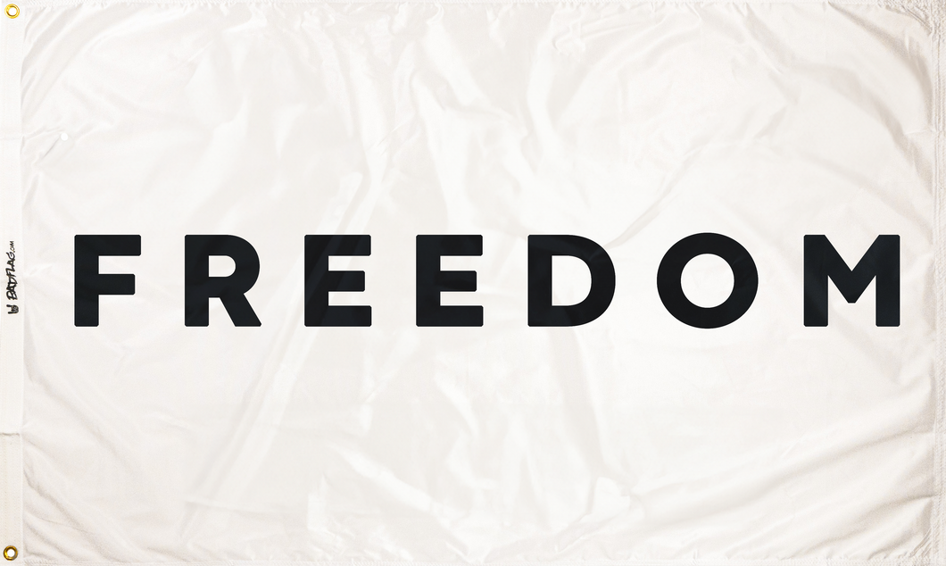 (PRE ORDER) Freedom Flag-White