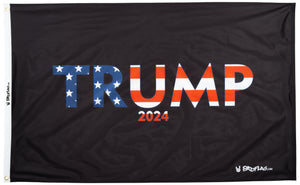 Black Trump 2024 Flag