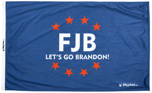 Blue Let's Go Brandon FJB Flag