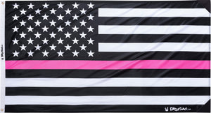 Pink Line American Flag