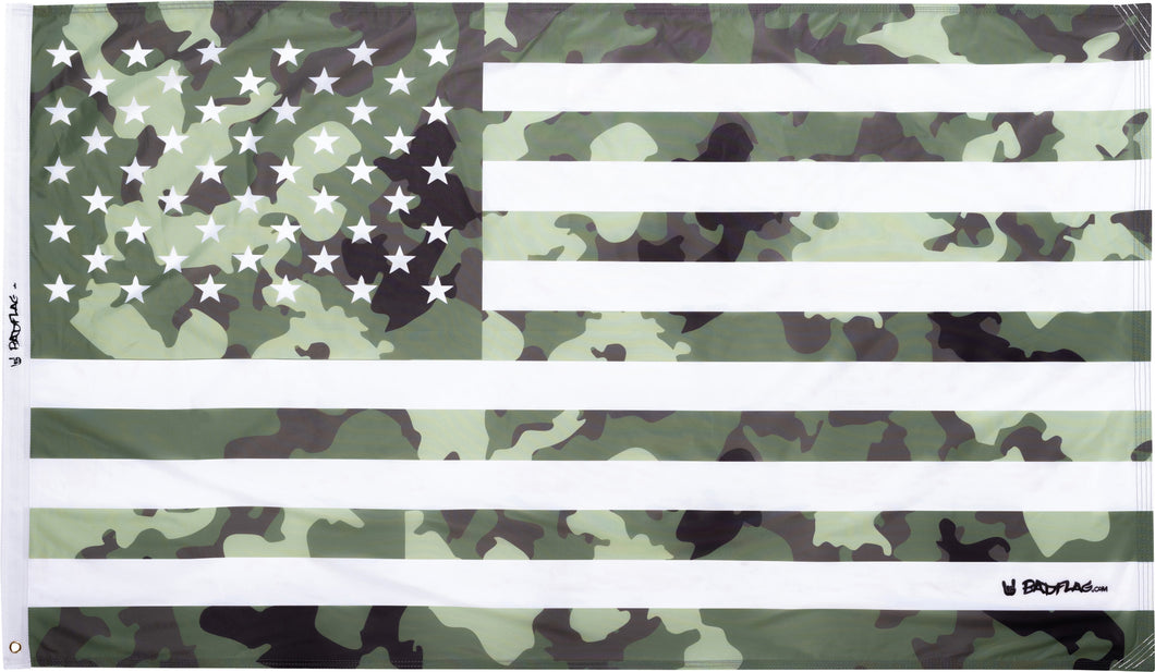 Green Jungle Camo American Flag