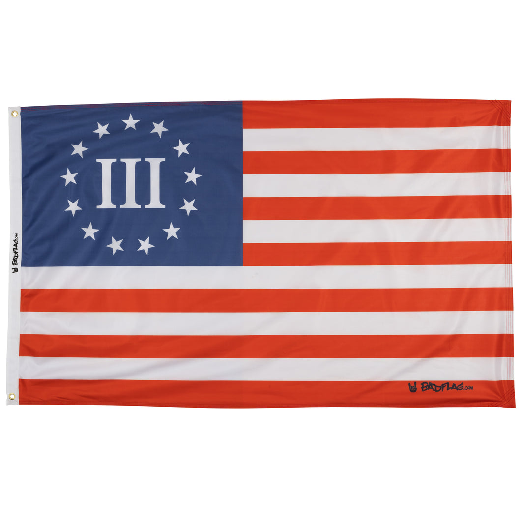 3 Percent American Flag